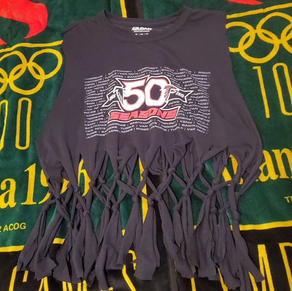 soft Atlanta Falcons Crop festival top beach party
